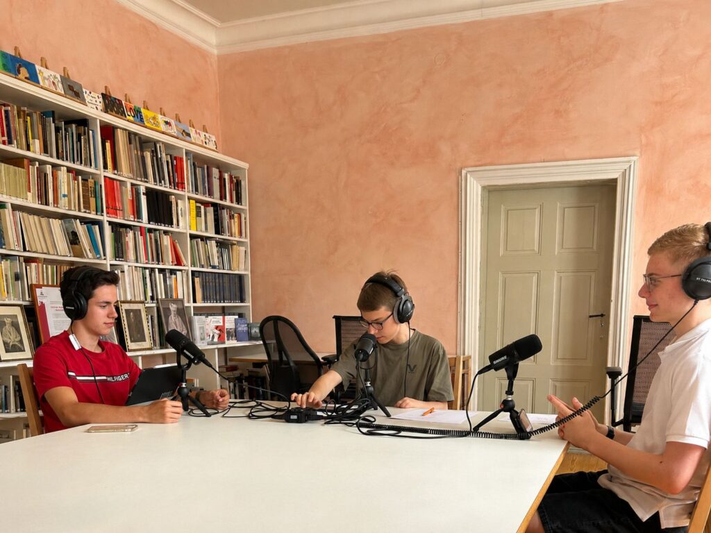 Aufnahme des Podcasts